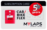 Click for a larger picture of MyLaps Subscription Card for X2 Car / Motorcycle, 5 Year