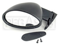 Click for a larger picture of Vitaloni Californian Mirror, Flat Lens, Black - Left Side