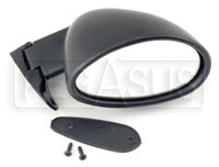 Click for a larger picture of Vitaloni Californian Mirror, Flat Lens, Black - Right Side