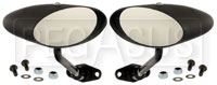 Large photo of Club Series Elliptical Convex Lens Mirrors, Nylon, Pair, Pegasus Part No. 5168-001