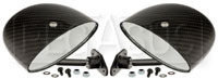 Large photo of Club Series Elliptical Flat Mirrors, Carbon Fiber, Pair, Pegasus Part No. 5168-102