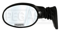 Click for a larger picture of Vitaloni Concept V Mirror, Black - Convex Lens