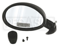 Click for a larger picture of Vitaloni Californian Mirror, Convex, Black - Left Side