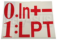 Click for a larger picture of Frame-Style Pit Board Letter / Number / Symbol Panel, 11" H