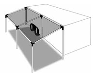 Pegasus Part No. 5434 - Cabana Kit, Silver Top - use with 1 inch EMT Conduit Click for a larger picture of Cabana Kit, Silver Top - use with 1 inch EMT Conduit