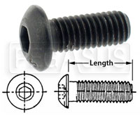 Large photo of Button Head Cap Screw, Pegasus Part No. 631-Size-Color