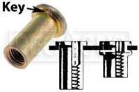 Click for a larger picture of Rivet Nut with Anti-Rotation Key