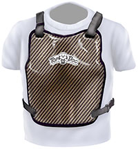 Pegasus Part No. 9316 - Top Dog Carbon Fiber Chest Protector Click for a larger picture of Top Dog Carbon Fiber Chest Protector