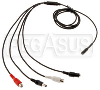 Click for a larger picture of Amplified Microphone with RCA Connectors and Pass-thru Power