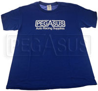 Click for a larger picture of Pegasus Soft Spun Cotton Tee Shirt, Deep Royal Blue