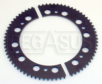 Large photo of Premier #219 Split Ring Racing Kart Sprocket, Pegasus Part No. 9804-Size