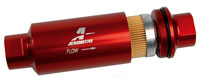 Click for a larger picture of In-Line Fuel Filter, 10 Micron Cellulose, -10 ORB, Red
