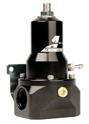Click for a larger picture of Regulator 30-120 psi, .50 Valve, 2x 10AN inlets, 10AN Bypass