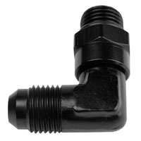 Click for a larger picture of Aeromotive Swivel O-Ring Boss Adapter - 90 Elbow, -6 to 6AN