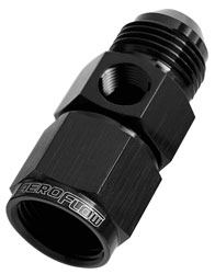 Click for a larger picture of 12AN Male to 12AN Female Inline Gauge Adapter, Aluminum