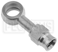 Click for a larger picture of Stainless Steel -3 Straight Banjo Hose End, 3/8 (10mm), Long