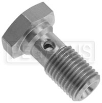 Click for a larger picture of Stainless Steel Banjo Bolt, 3/8 x 24, Short (.79")