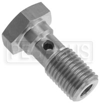 Click for a larger picture of Stainless Steel Banjo Bolt, 7/16-20, Standard (.98")