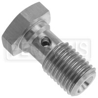 Click for a larger picture of Stainless Steel Banjo Bolt, 10mm x 1.25, Short (20mm)