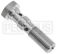 Click for a larger picture of Stainless Steel Double Banjo Bolt, 3/8 x 24, Long (1.57")