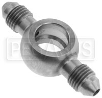 Click for a larger picture of 3AN Male to 12mm Double Banjo Adapter, Stainless Steel