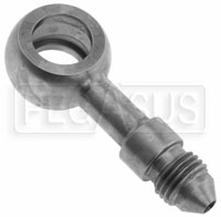 Click for a larger picture of 4AN Male to 12mm Banjo Adapter, Stainless Steel, Long