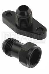 Click for a larger picture of 10AN Turbo Drain Adapter, 51MM Hole Centers, Black