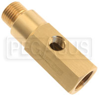 Click for a larger picture of Pressure Gauge Adapter, M16 Male & Female, 1/8 NPT F Tee