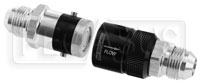 Click for a larger picture of Aeroflow Quick Release 3AN, EPDM Seal, Black/Silver Alloy
