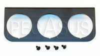 Click for a larger picture of 3-Hole Mounting Panel for Z Series Gauges, Black