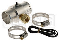 Click for a larger picture of Inline Temp Gauge Adapter for 1.50" Hose, 3/8 NPT Female