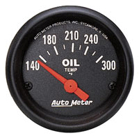 Large photo of Z Series 2 inch Oil Temp Gauge, 140-300 degree, Electric, Pegasus Part No. AM2639