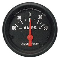 Click for a larger picture of Z Series 2 inch Ammeter, Electric