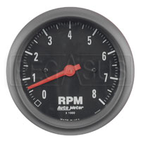 Click for a larger picture of Auto Meter Z-Series Tachometer, 8K, 3 3/8"