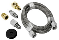 Click for a larger picture of Auto Meter 4AN Braided Stainless Steel Line Kit, 3 ft Length