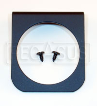 Large photo of 1-Mounting Hole Panel for 2 5/8 inch Gauges, Black, Pegasus Part No. AM3231