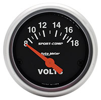 Click for a larger picture of Sport Comp 2" Voltmeter, Electric