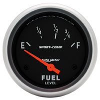 Click for a larger picture of Sport-Comp 2 5/8 Inch Fuel Level Gauge, 240-33 Ohm