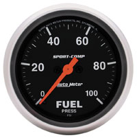 Click for a larger picture of Sport-Comp 2-5/8 Electric Fuel Pressure, 100 psi, Full Sweep