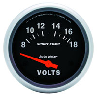 Click for a larger picture of Sport Comp 2 5/8 inch Electric Voltmeter