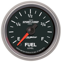 Click for a larger picture of Sport Comp II 2 1/16" Stepper Fuel Level Gauge, Programmable