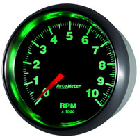Click for a larger picture of Auto Meter GS Series 3-3/8" In-Dash Tach, 10k RPM