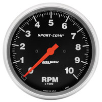 Click for a larger picture of Sport-Comp 5" Electric Tach, 10K In-Dash