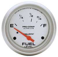 Click for a larger picture of Ultra Lite 2 5/8" Fuel Level Gauge, 73-10 Ohm