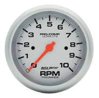 Click for a larger picture of Ultra Lite 3 3/4" Electric Tach, 10K In-Dash