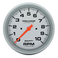 Click for a larger picture of Ultra Lite 5" Electric Tach, 10K In-Dash