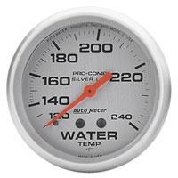 Click for a larger picture of Ultra-Lite 2-5/8" Liquid Filled Water Temp, 120-240F, 6 ft