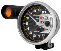 Click for a larger picture of Auto Meter Carbon Fiber 5" Tachometer w/Shift Light, 10K RPM