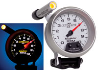 Click for a larger picture of Ultra Lite II 3-3/4" Mini-Monster Tach, 10k w/ Shift Light