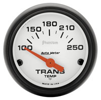 Click for a larger picture of Auto Meter 2" Phantom Trans Temp Gauge, 100-250F Electric